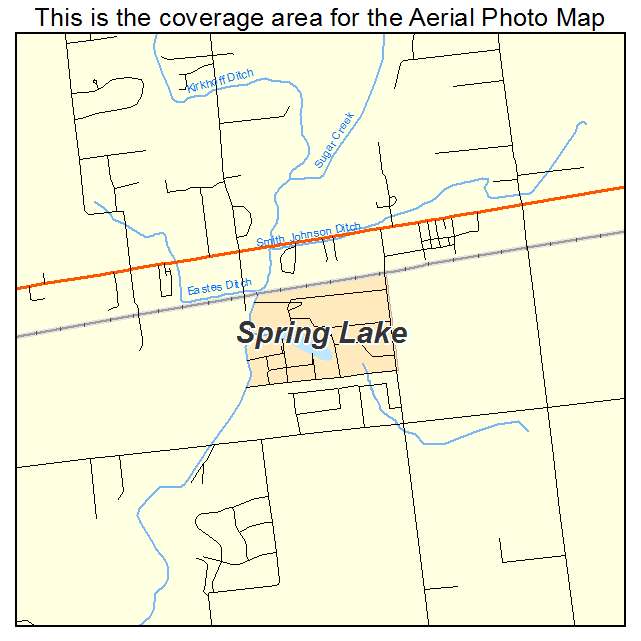 Spring Lake, IN location map 