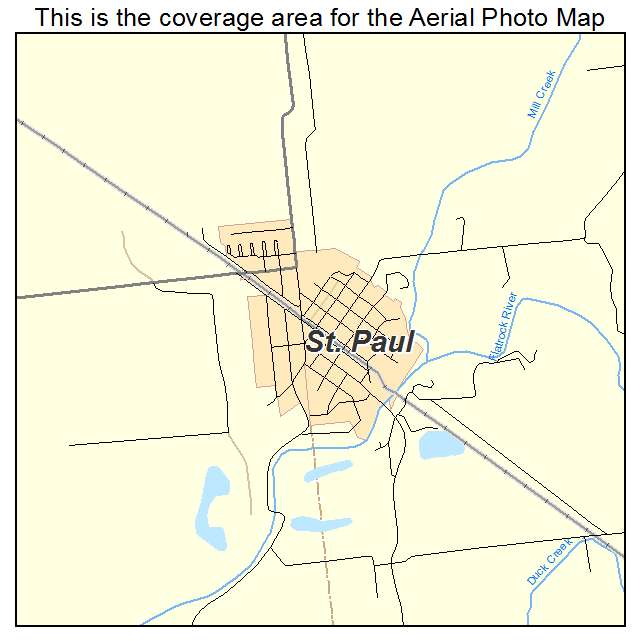 St Paul, IN location map 