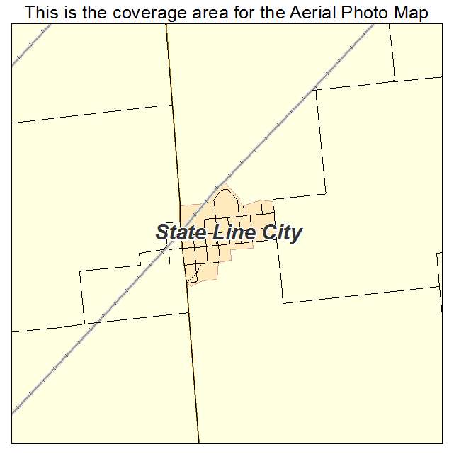 State Line City, IN location map 