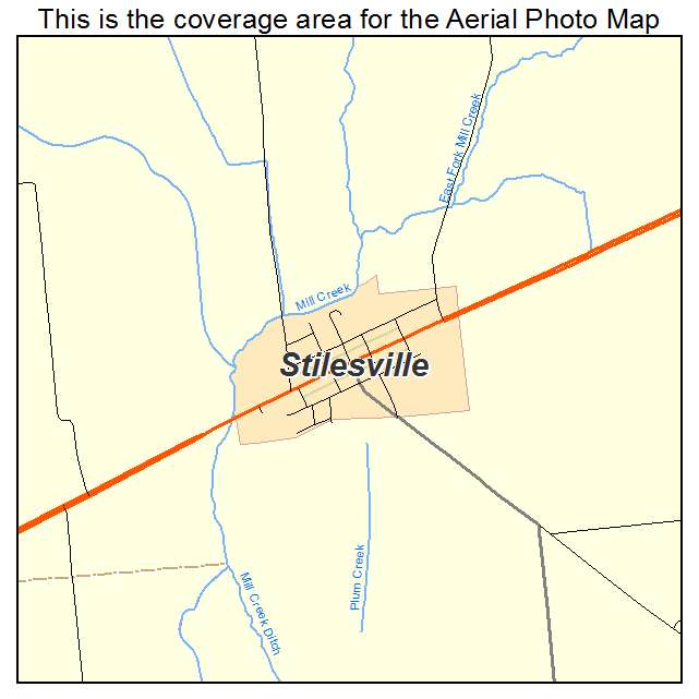 Stilesville, IN location map 