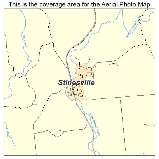 Stinesville, IN location map 