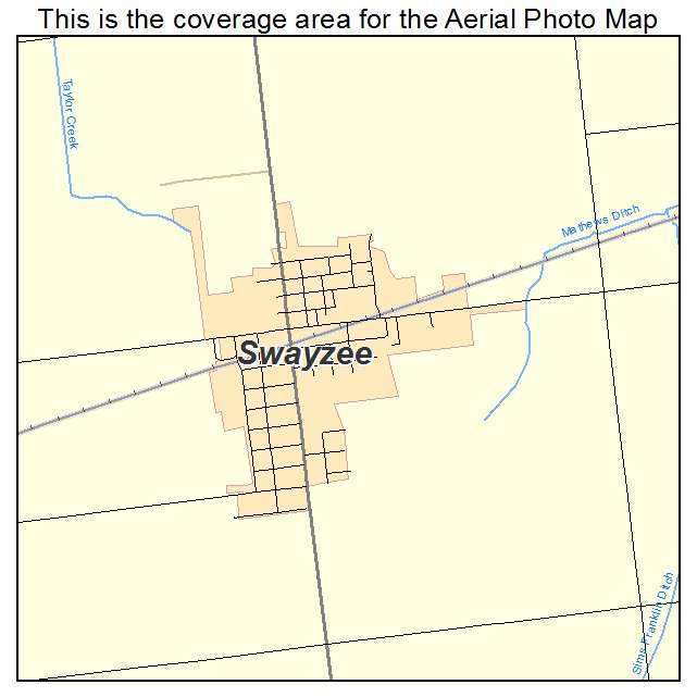 Swayzee, IN location map 