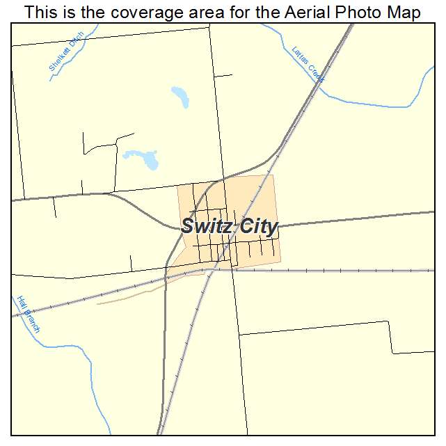 Switz City, IN location map 