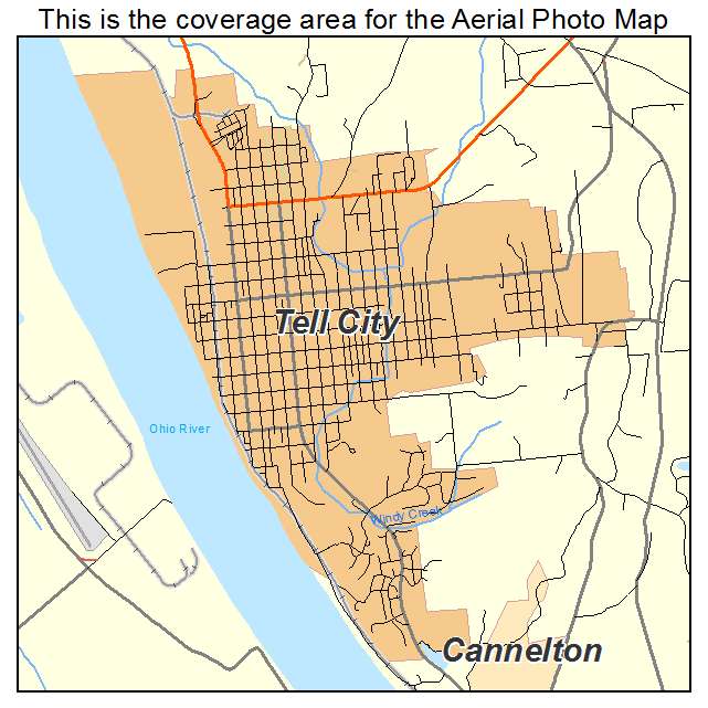 Tell City, IN location map 