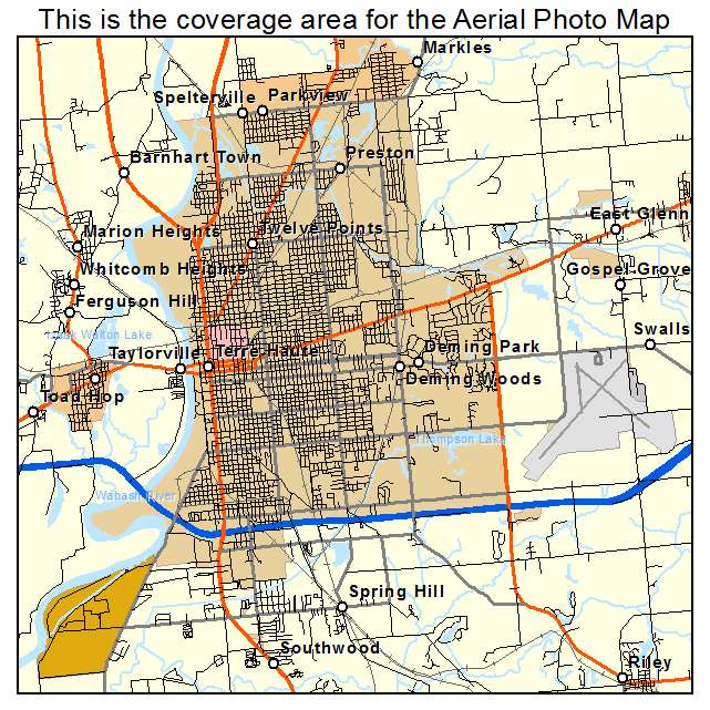 Terre Haute, IN location map 