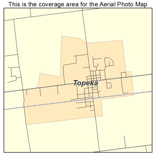 Topeka, IN location map 