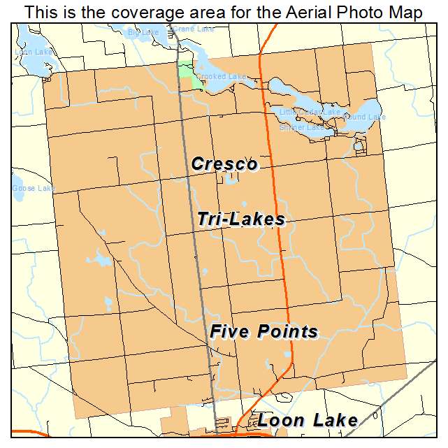 Tri Lakes, IN location map 