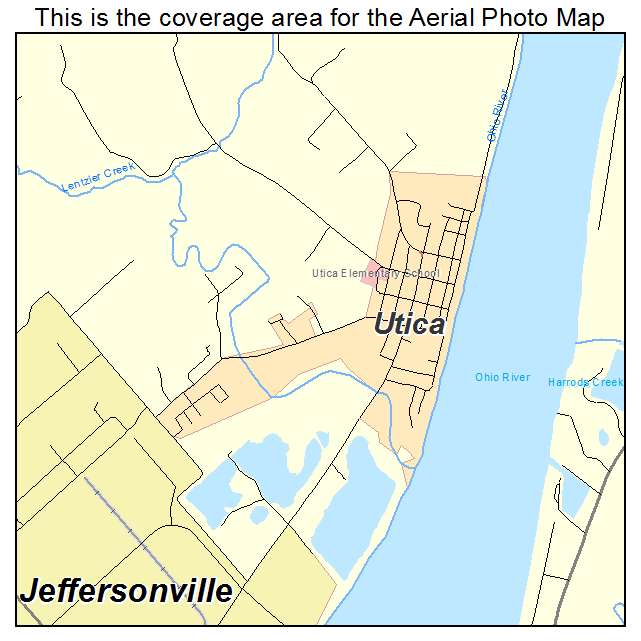 Utica, IN location map 
