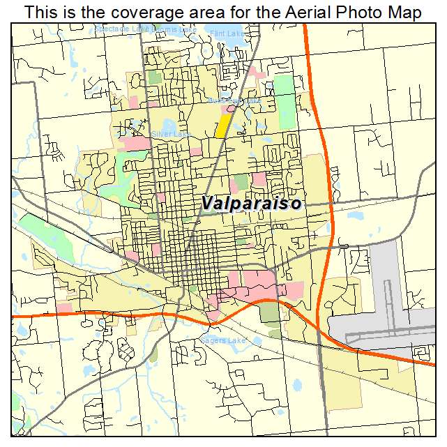 Valparaiso, IN location map 