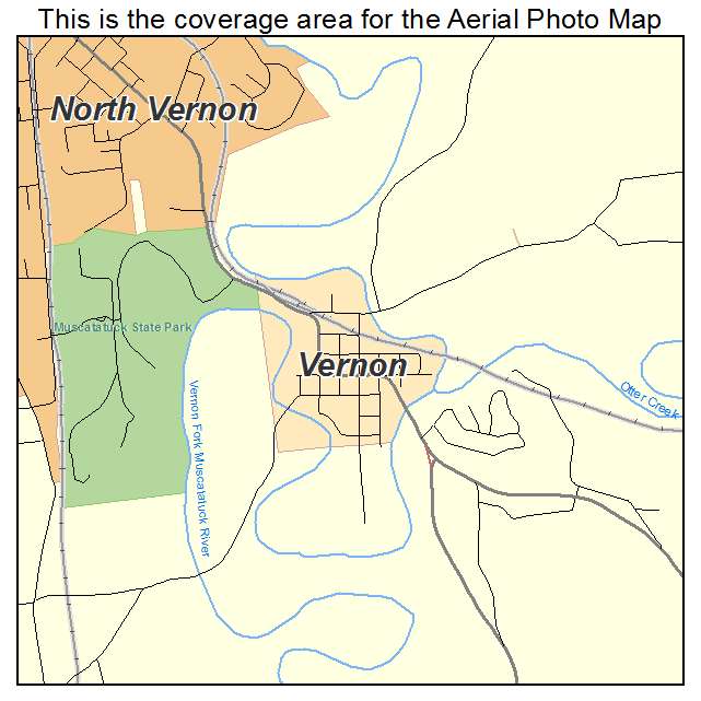Vernon, IN location map 