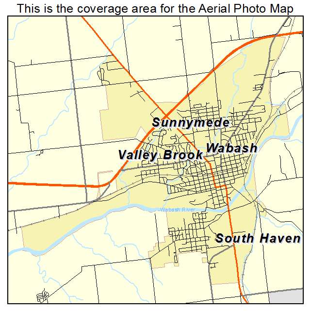 Wabash, IN location map 