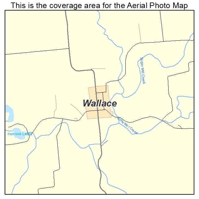 Wallace, IN location map 