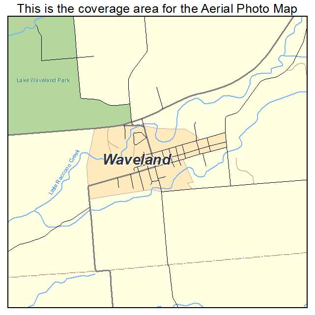 Waveland, IN location map 