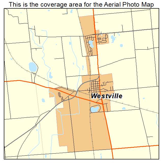 Westville, IN location map 