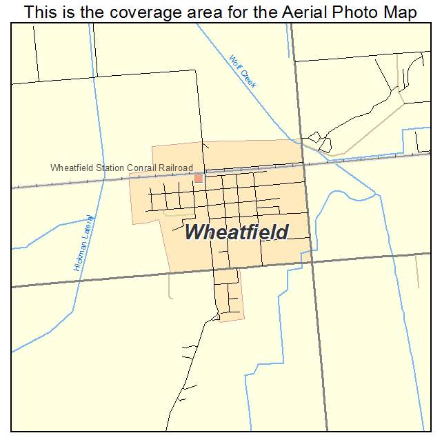 Wheatfield, IN location map 