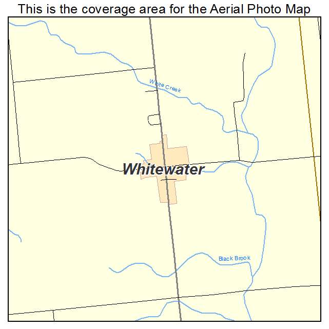 Whitewater, IN location map 