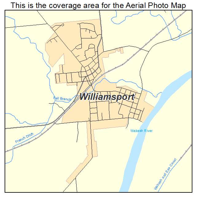Williamsport, IN location map 