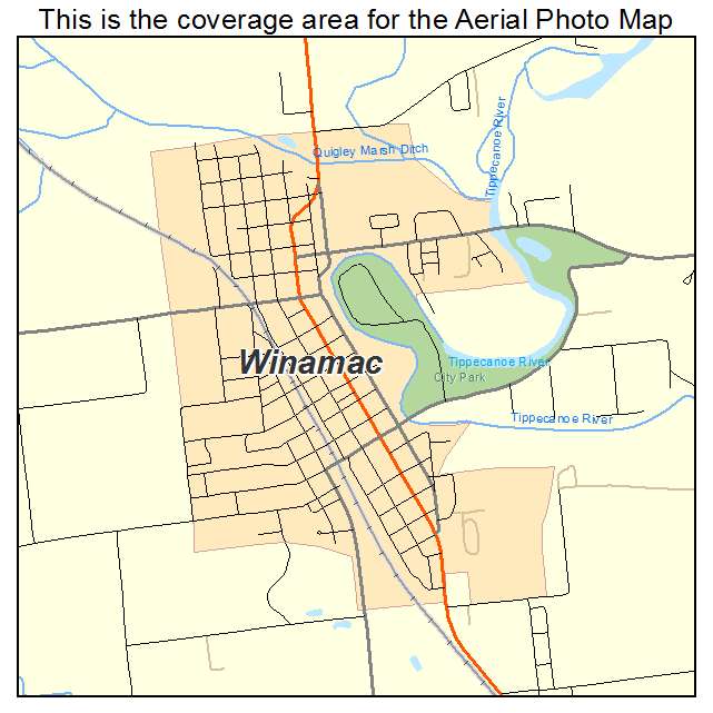 Winamac, IN location map 