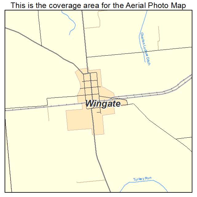 Wingate, IN location map 