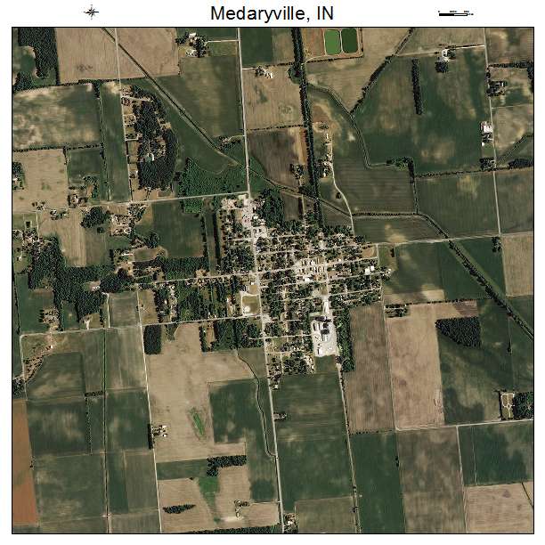 Medaryville, IN air photo map
