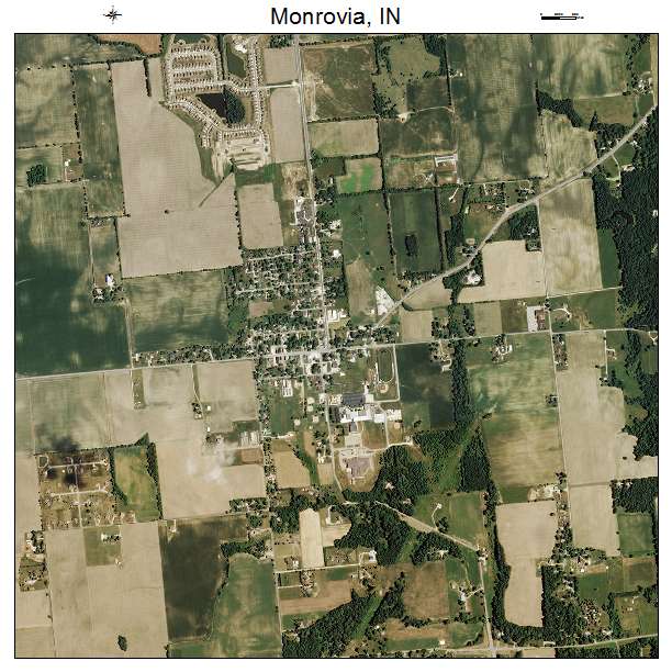 Monrovia, IN air photo map