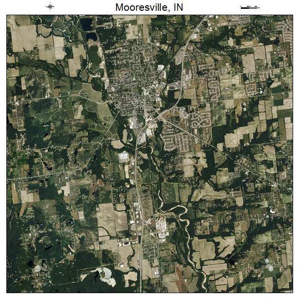 Mooresville, IN air photo map