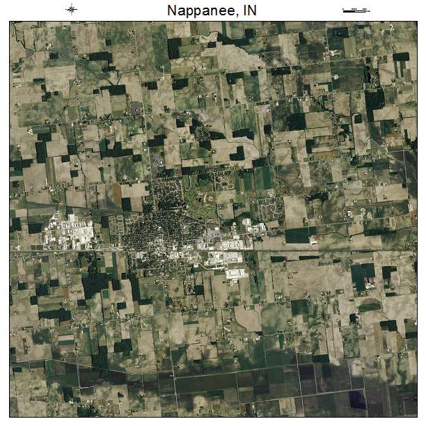 Nappanee, IN air photo map