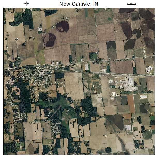 New Carlisle, IN air photo map