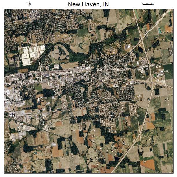 New Haven, IN air photo map