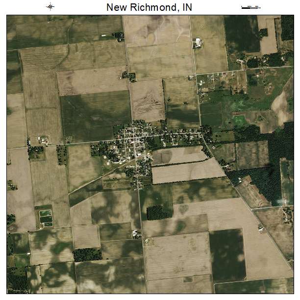 New Richmond, IN air photo map