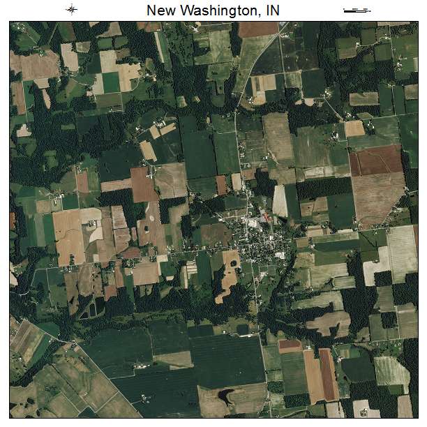 New Washington, IN air photo map