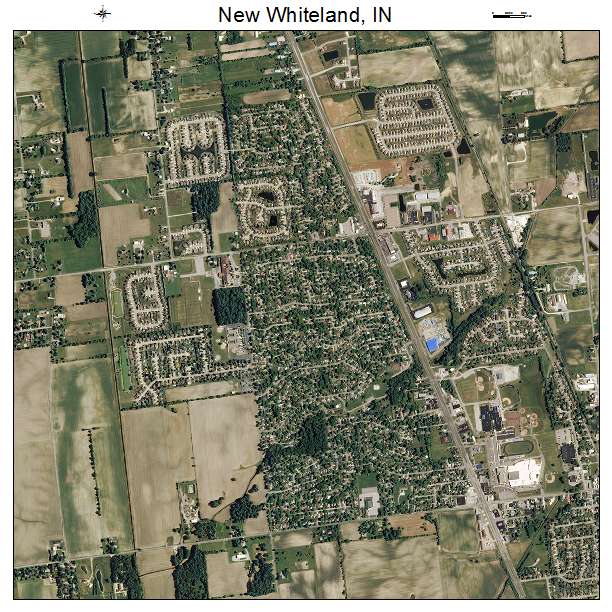New Whiteland, IN air photo map