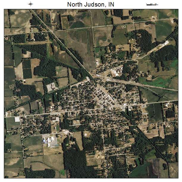 North Judson, IN air photo map