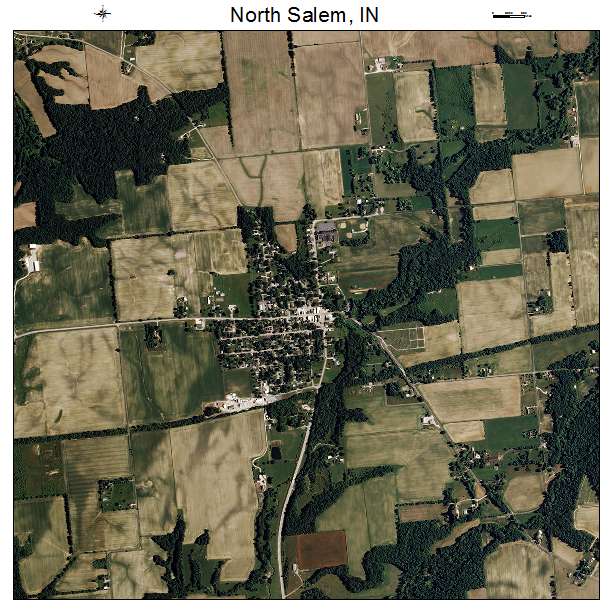 North Salem, IN air photo map