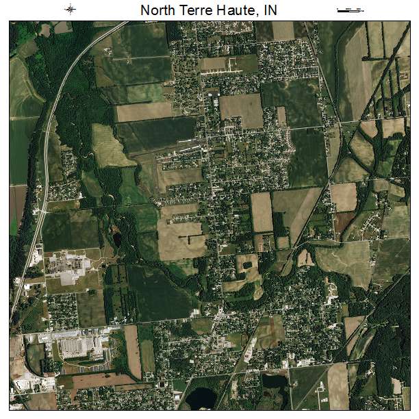 North Terre Haute, IN air photo map
