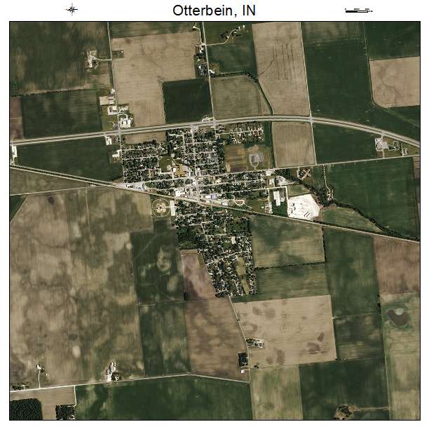 Otterbein, IN air photo map