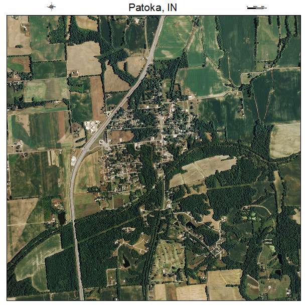 Patoka, IN air photo map