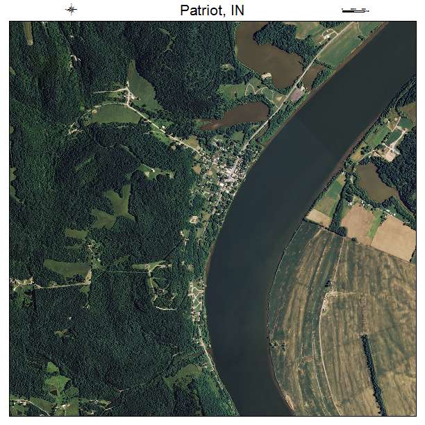 Patriot, IN air photo map