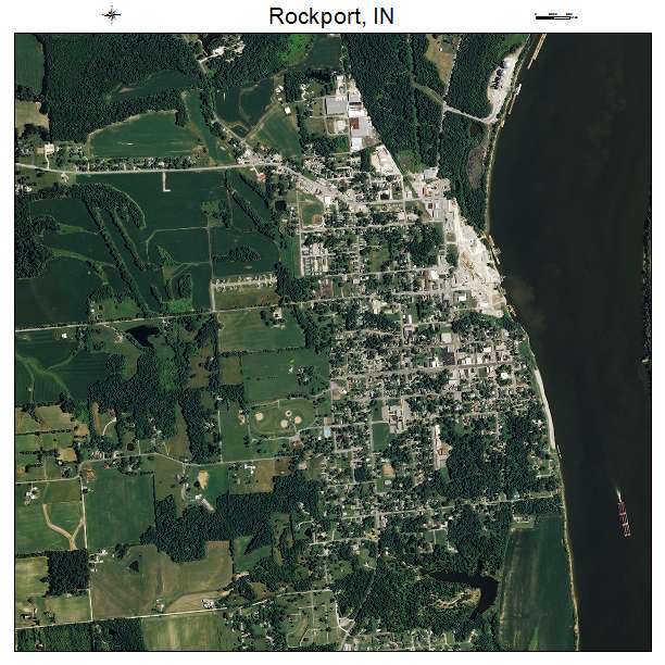 Rockport, IN air photo map