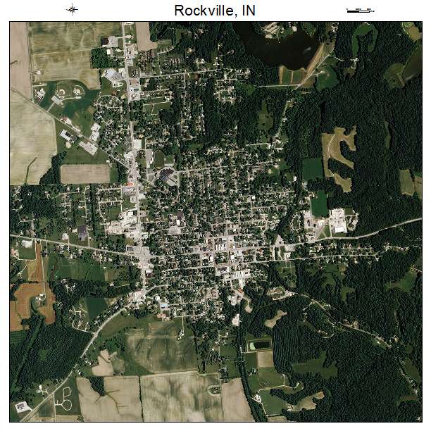 Rockville, IN air photo map