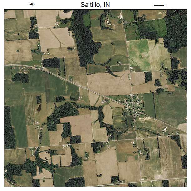 Saltillo, IN air photo map