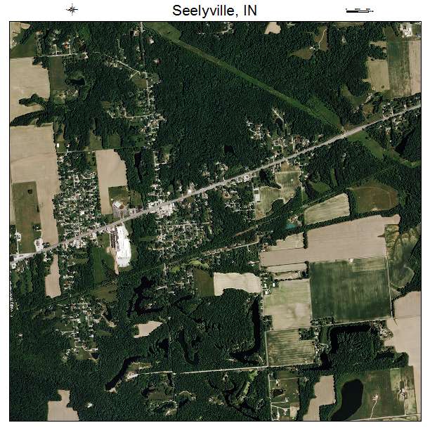Seelyville, IN air photo map