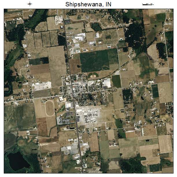Shipshewana, IN air photo map