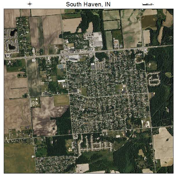 South Haven, IN air photo map