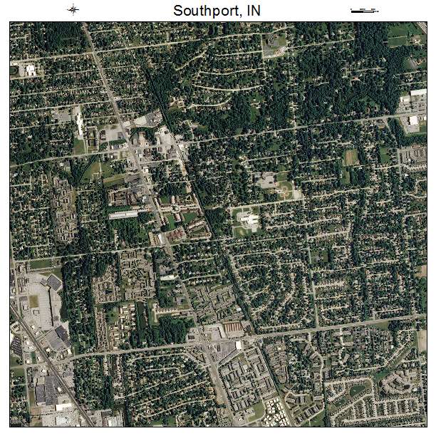 Southport, IN air photo map