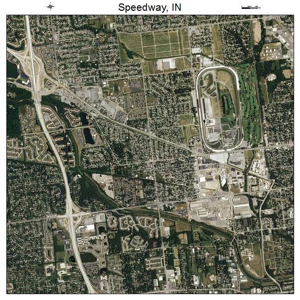 Speedway, IN air photo map