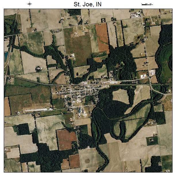 St Joe, IN air photo map