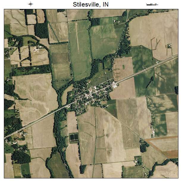Stilesville, IN air photo map