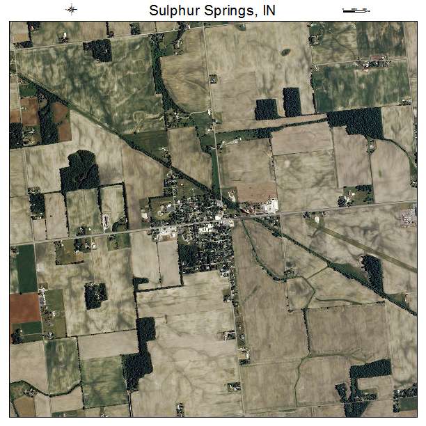 Sulphur Springs, IN air photo map
