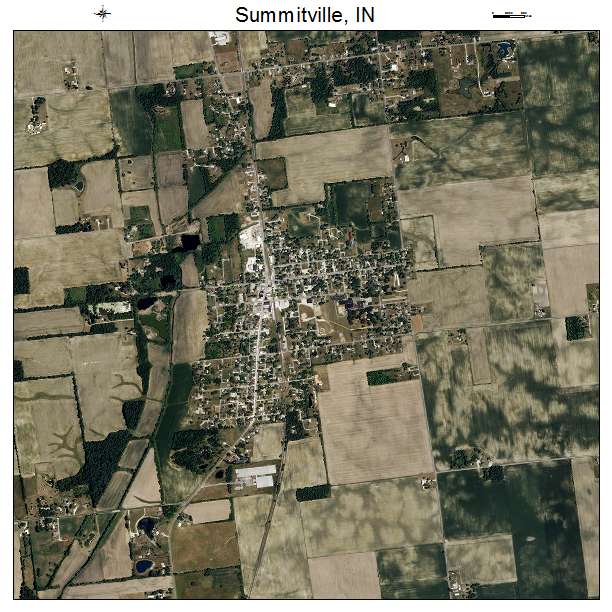 Summitville, IN air photo map